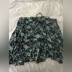 cute high-rise colorful summer skirt